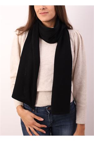 Black cashmere scarf Art Tricot | SCIARPACASHMERENERO